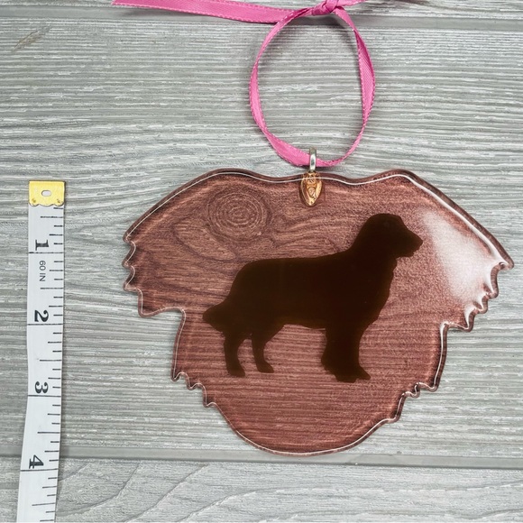 Stained glass sun catcher golden retriever dog coaster decoration orniment art - Picture 2 of 4